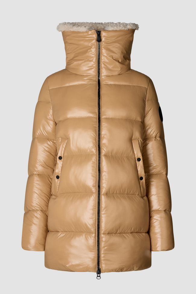 Save The Duck Womens Eco *Parka Bonita - Biscuit Beige