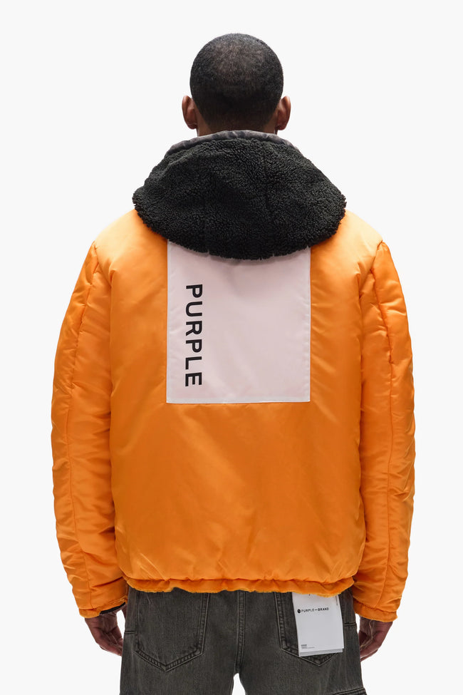 Purple Brand X Alpha Industries Bomber Jacket - Black