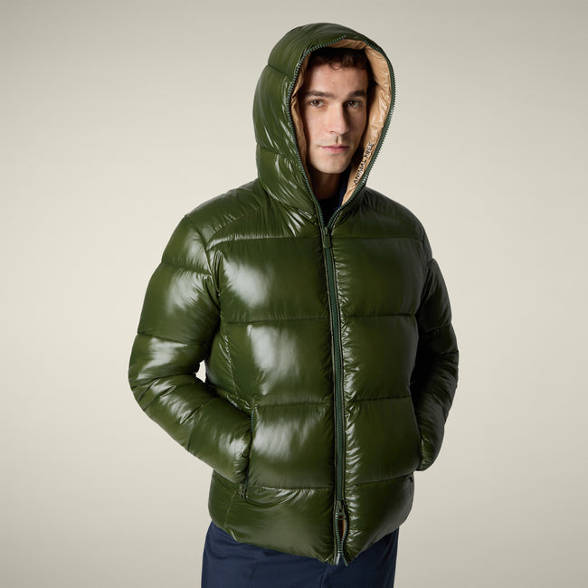 Save The Duck Mens Eco Jacket Edgard - Pine Green