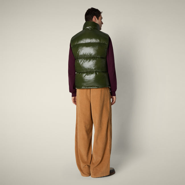 Save The Duck Mens Eco Vest Ailantus - Pine Green