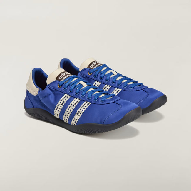 Adidas x Wales Bonner Karintha Lo Satin Sneakers - Cream White/Blue