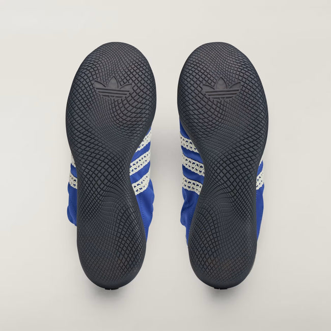 Adidas x Wales Bonner Karintha Lo Satin Sneakers - Cream White/Blue