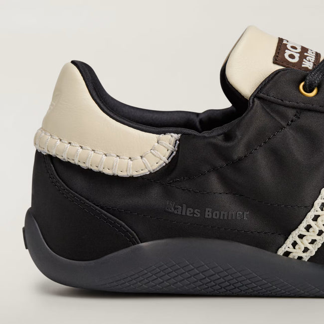 Adidas x Wales Bonner Karintha Lo Satin Sneakers - Core Black/Dark Brown/Cream White