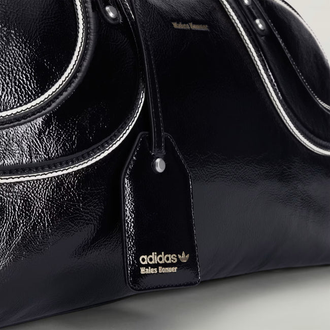 Adidas x Wales Bonner WB Large Leather Bowling Bag - Black