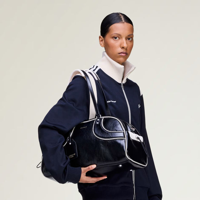 Adidas x Wales Bonner WB Large Leather Bowling Bag - Black