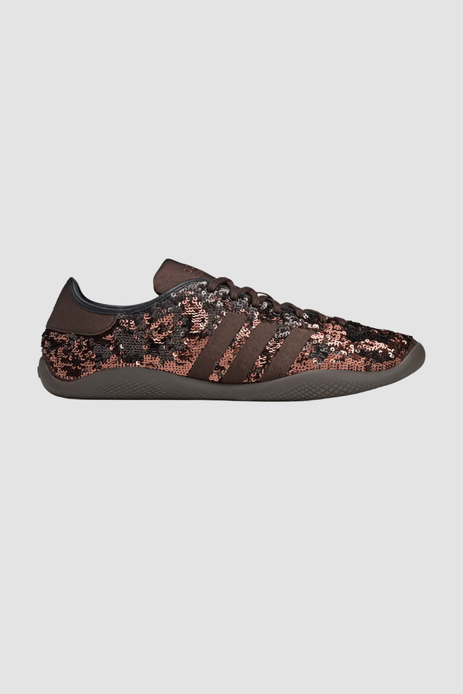Adidas x Wales Bonner Karintha Lo Sequin Sneakers - Dark Brown/Core Black