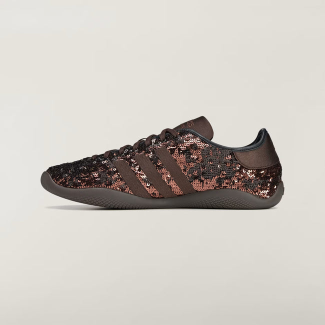 Adidas x Wales Bonner Karintha Lo Sequin Sneakers - Dark Brown/Core Black