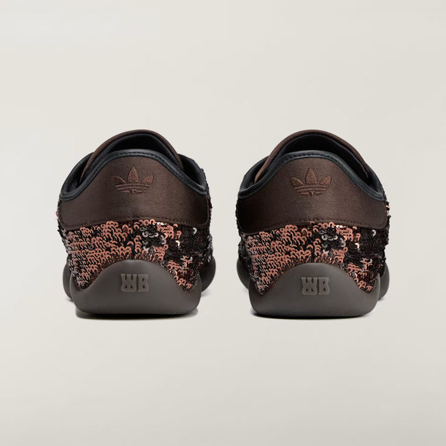 Adidas x Wales Bonner Karintha Lo Sequin Sneakers - Dark Brown/Core Black