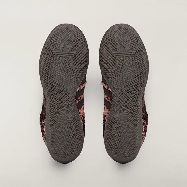 Adidas x Wales Bonner Karintha Lo Sequin Sneakers - Dark Brown/Core Black