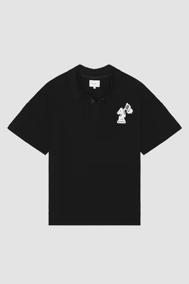 Rhude Boxy Polo - Black/White