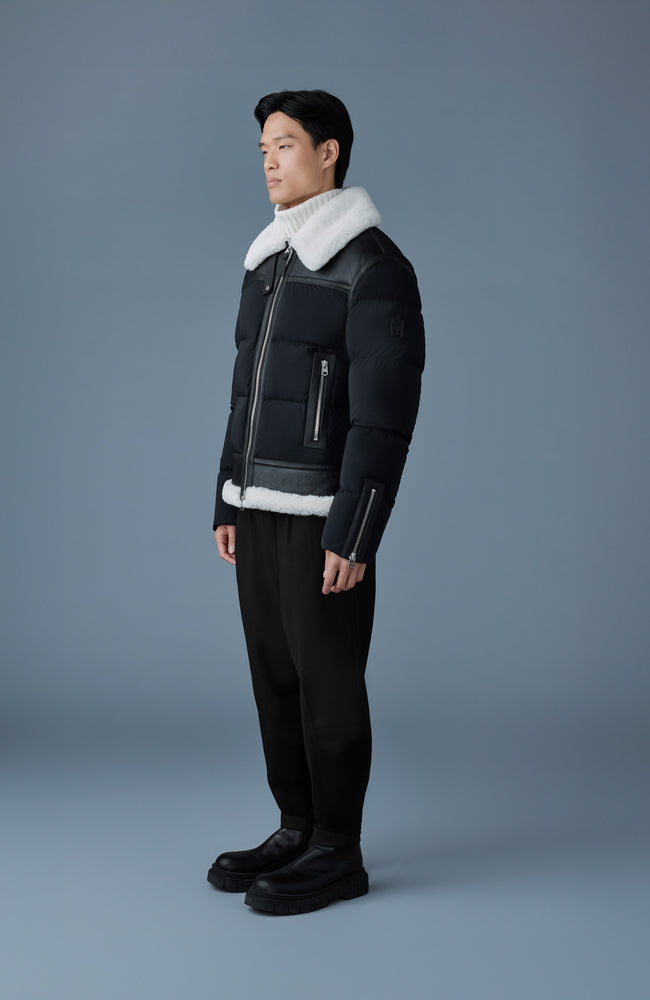 Mackage Mens Down Jacket Robert - Black/Natural