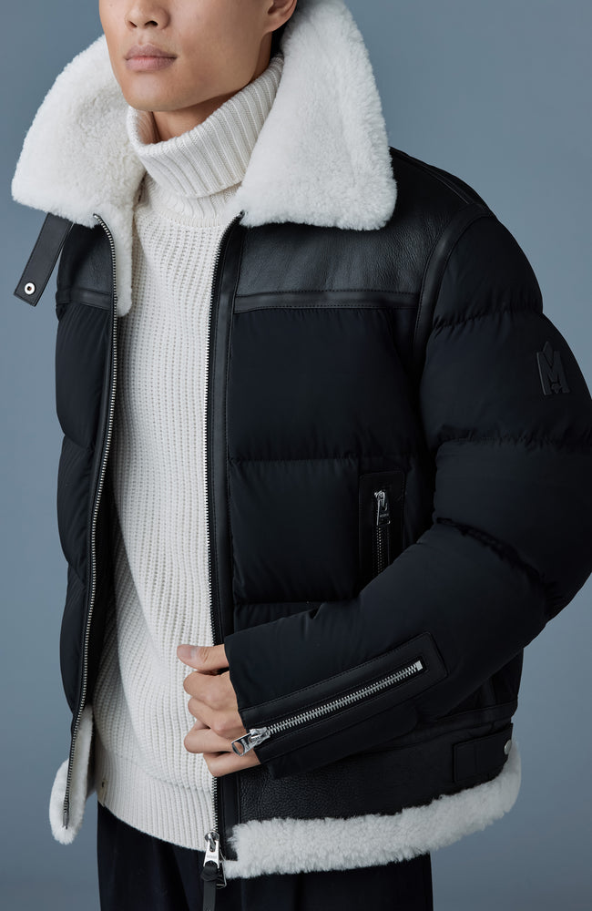 Mackage Mens Down Jacket Robert - Black/Natural