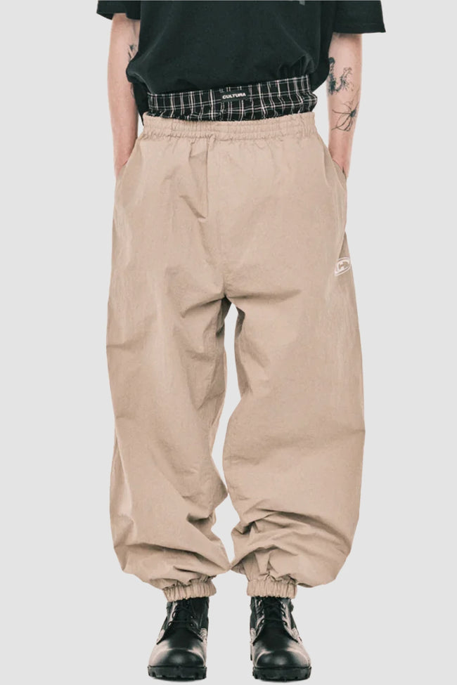 Cultura Official Bodybuilder Nylon Pants - Beige