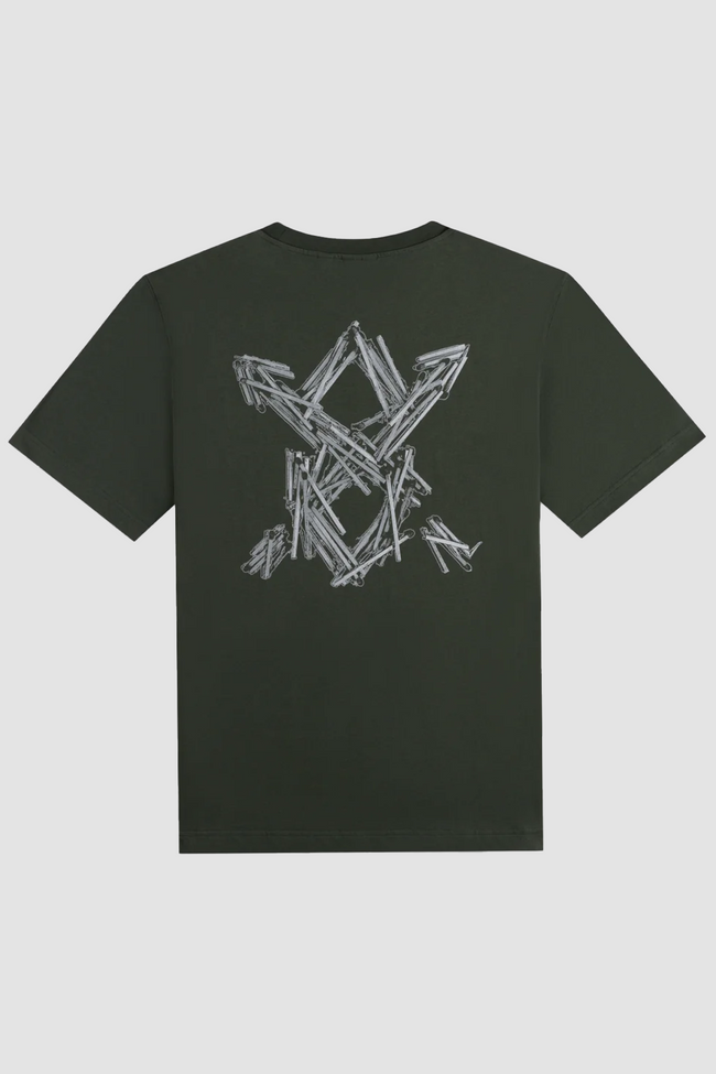 Daily Paper Matchstick Shield Tee- Rosin Green