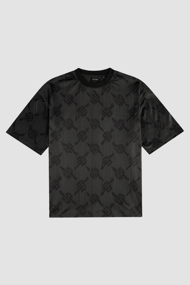 Daily Paper Matchstick Mesh SS Tee - Black