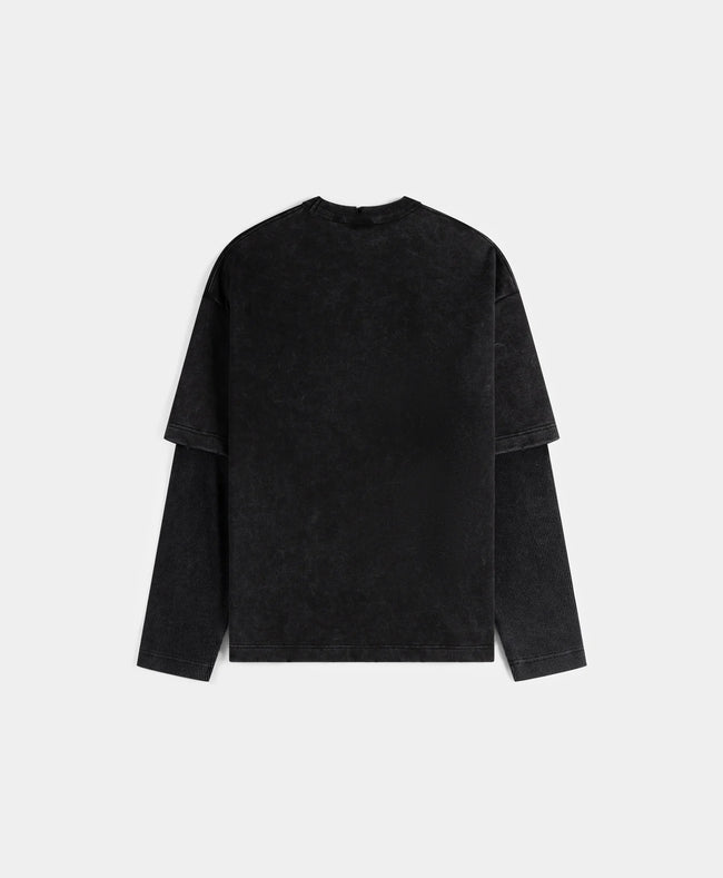 Daily Paper Layered L/S Tee - Black