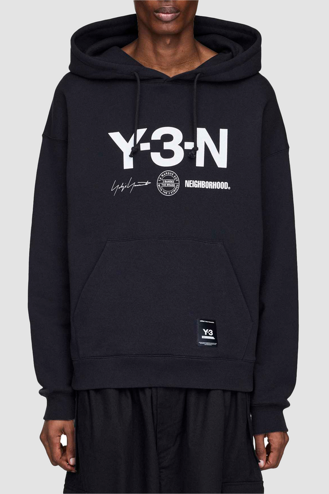 Y-3 x NEIGHBORHOOD Graphic Hoodie - Black