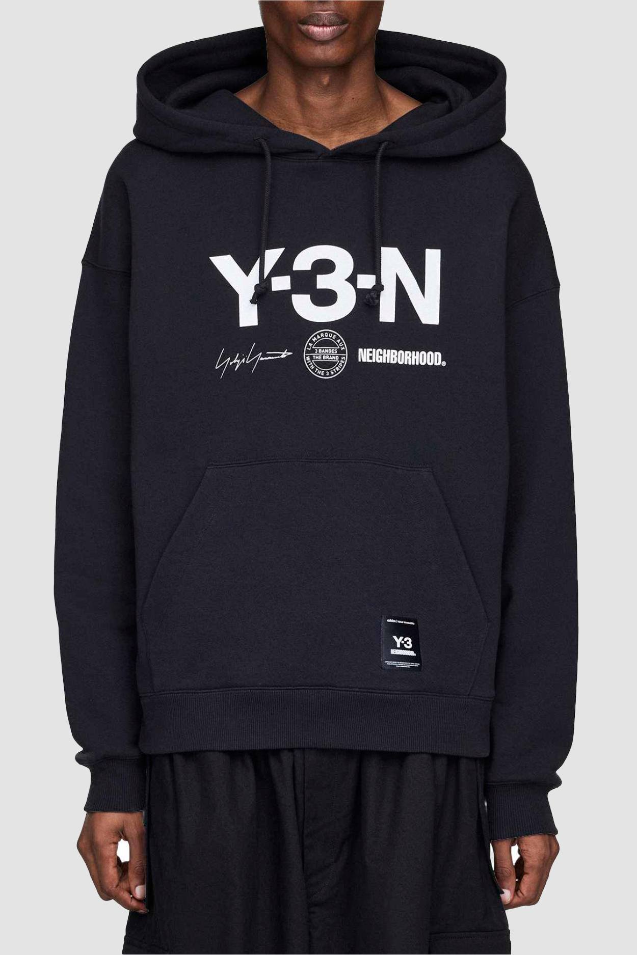 Y-3 ネイバーフッド NBHD GFX HOODIE M Y-3 x NEIGHBORHOOD Graphic Hoodie - Black - Due West