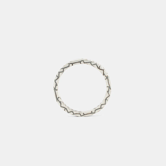 Serge DeNimes Snake Skin Ring - Silver