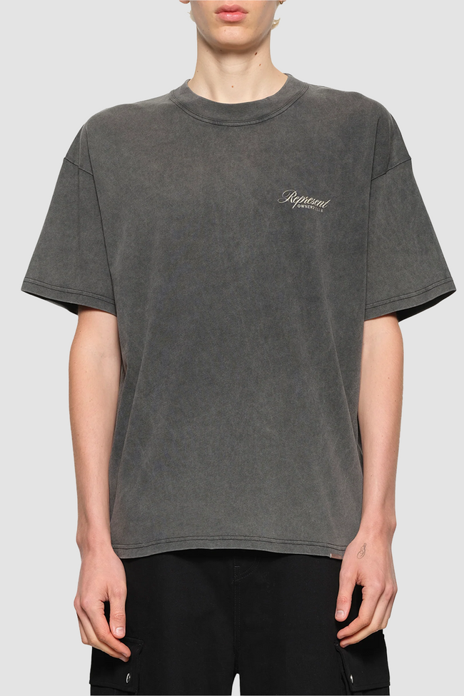 Represent Owners Club Script Tee - Vintage Grey