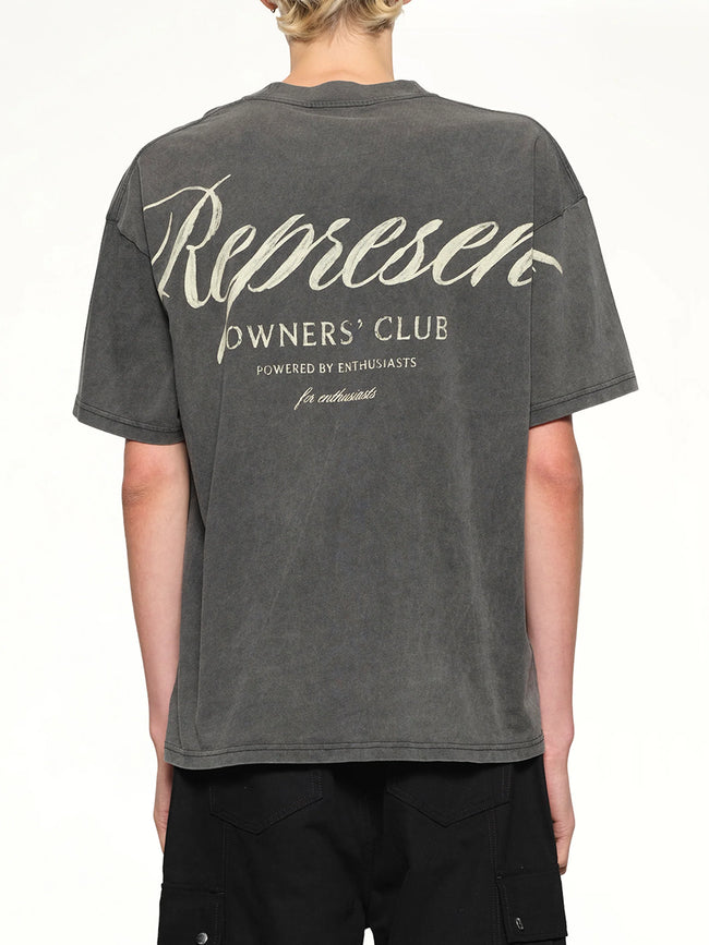 Represent Owners Club Script Tee - Vintage Grey