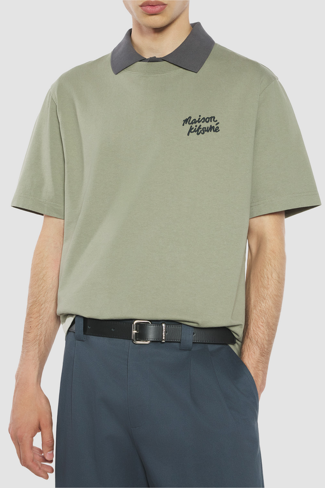 Maison Kitsuné Handwriting Comfort Tee - Laurel Green