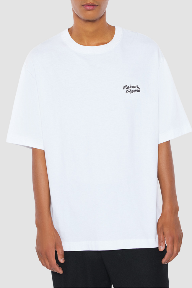 Maison Kitsuné Handwriting Oversized Tee - White