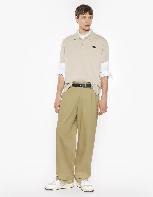 Maison Kitsuné Profile Fox Comfort Polo - Beige