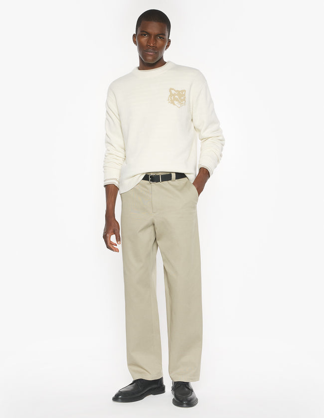 Maison Kitsuné Relaxed Pants - Concrete Beige