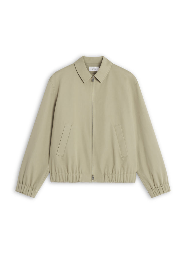 Maison Kitsuné Elasticated Zipped Jacket - Concrete Beige