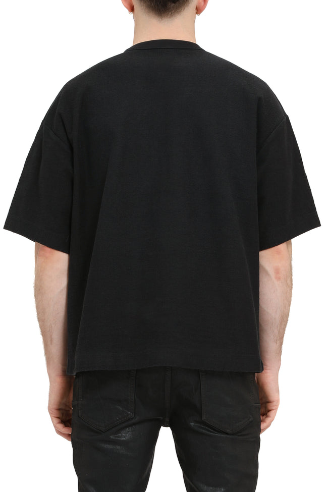 Purple Brand Heavyweight Textured Crystalized Tee - Black