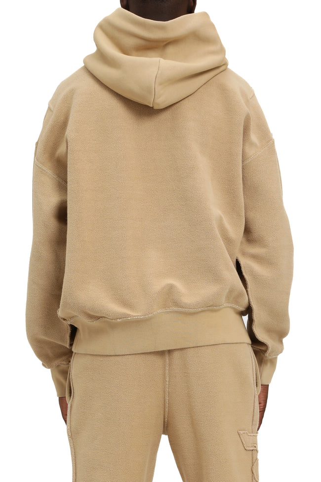 Purple Brand Inside Out Slab Hoodie - Tan