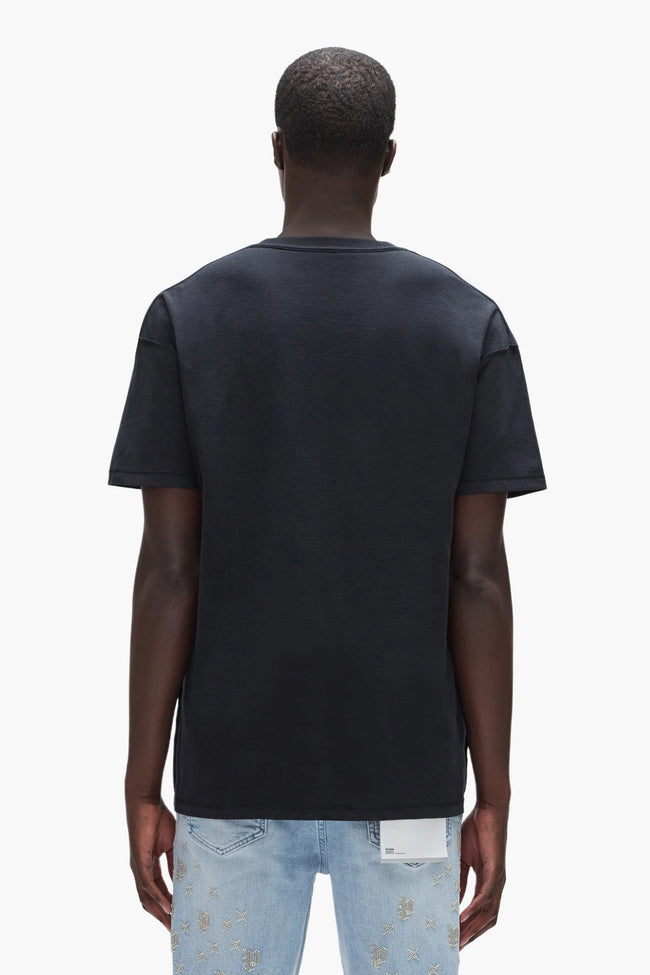 Purple Brand Crystal Plaque Tee - Black