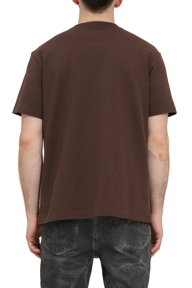 Purple Brand Heavyweight Slab Wordmark Tee - Brown