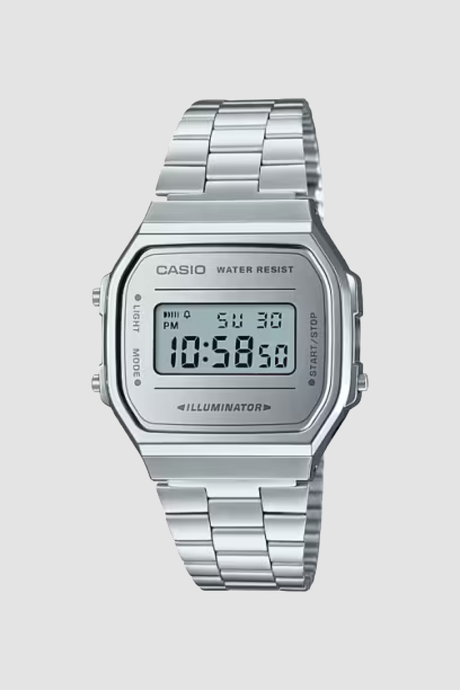 Casio A168WEM-7 Watch - Silver