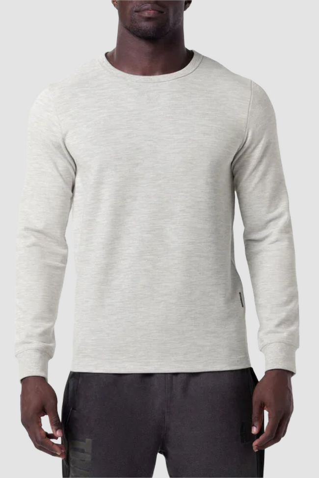 ASRV Waffle Knit L/S Tee - Heather Grey