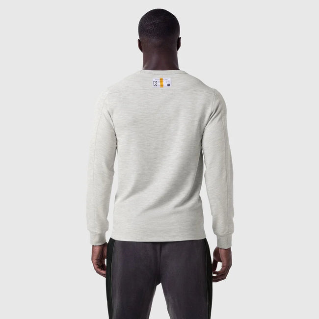 ASRV Waffle Knit L/S Tee - Heather Grey