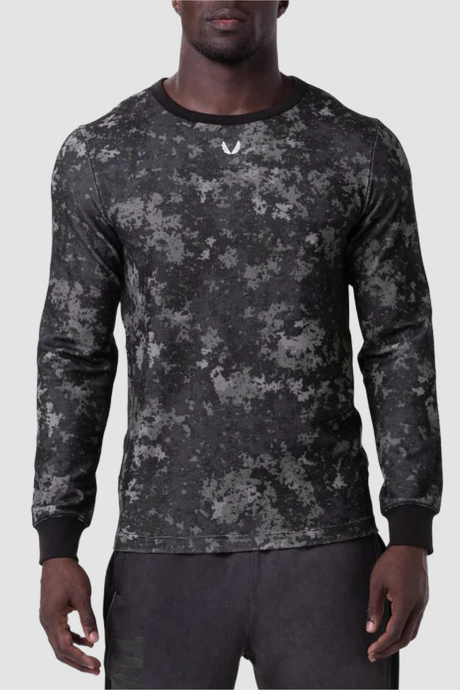 ASRV Waffle Knit L/S Tee - Pixel Camo