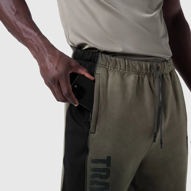 ASRV Tech-Terry Mesh Panel Sweatpants - Olive