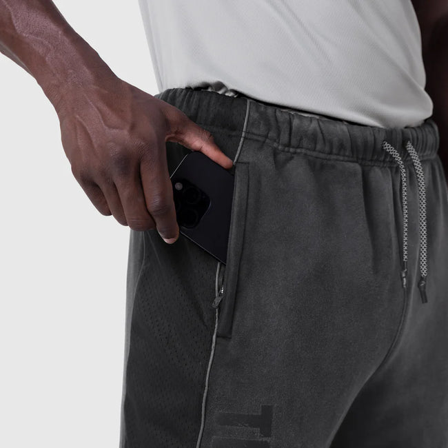 ASRV Tech-Terry Mesh Panel Sweatpants - Black