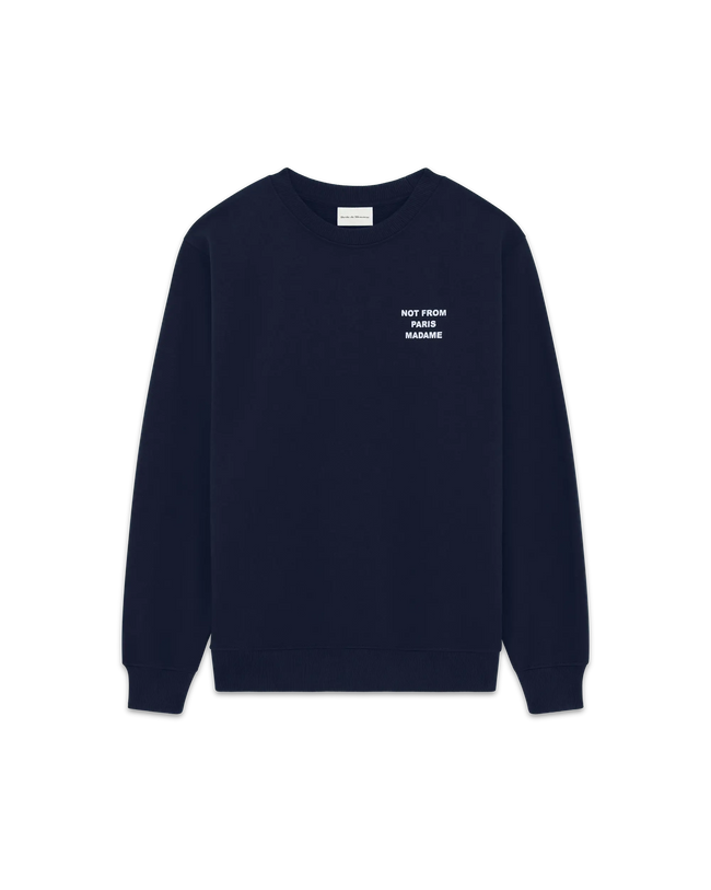 Drôle de Monsieur Slogan Crewneck - Navy
