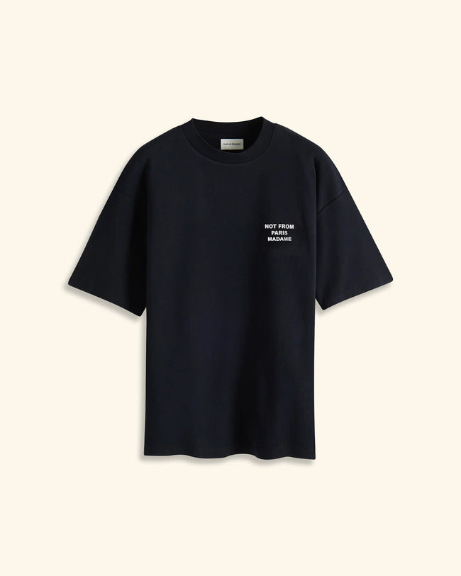 Drôle de Monsieur Slogan Tee - Black