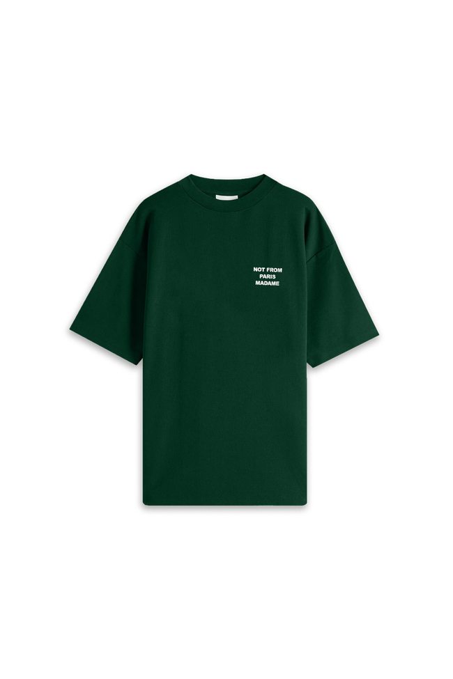 Drôle de Monsieur Slogan Tee - Dark Green