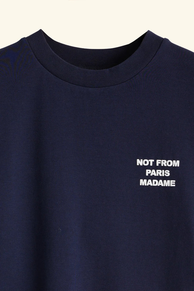 Drôle de Monsieur Slogan Tee - Navy