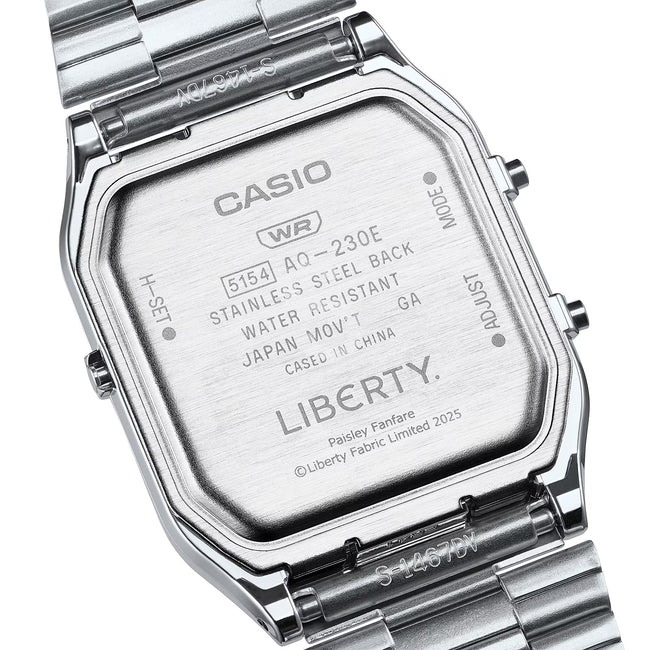 Casio x Liberty AQ230ELT7A Watch - Silver
