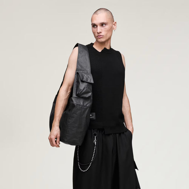 Y-3 Newspaper Bag L - Black