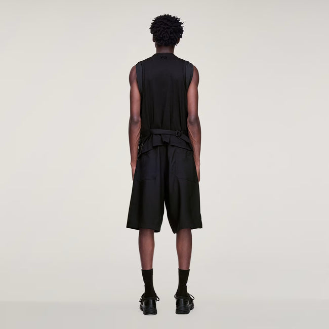 Y-3 Sport Uniform Pleated Shorts - Black