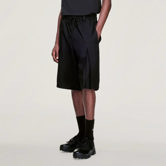 Y-3 Sport Uniform Pleated Shorts - Black