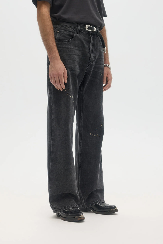 DOMREBEL Jerk Jeans - Faded Black