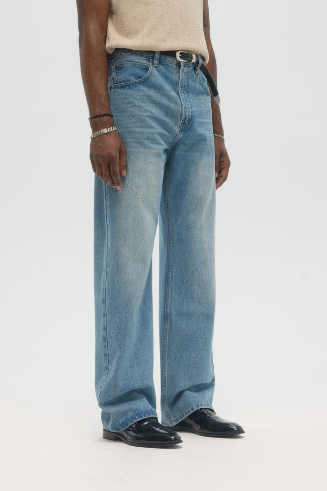 DOMREBEL Jerk Jeans - Mid Blue